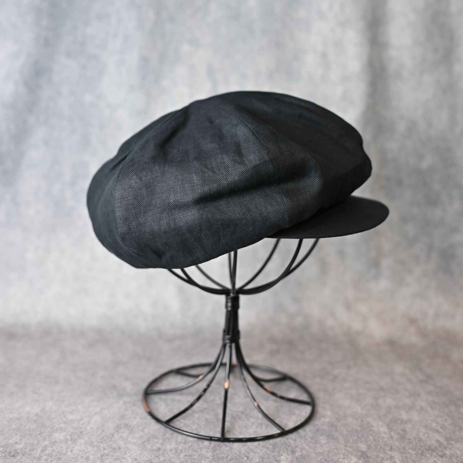 LINEN CSAQUETTE （BLACK） / リネン キャスケット （ブラック） HP-H06-362-2-3