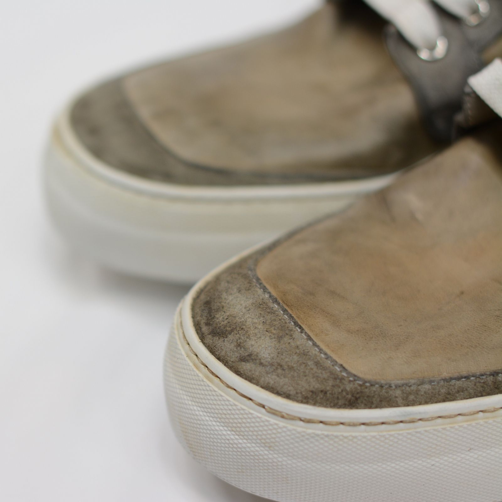 HORSE LEATHER HI CUT BB-1 LINED HI RUBBER SOLES PIECE DYED