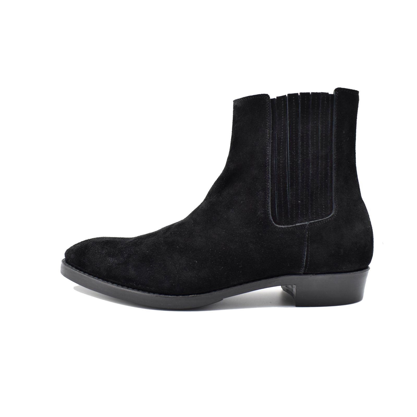 Suede Leather Western Side Gore Boots (BLK)  /  スエード ウエスタン ブーツ （ブラック） MGK-007