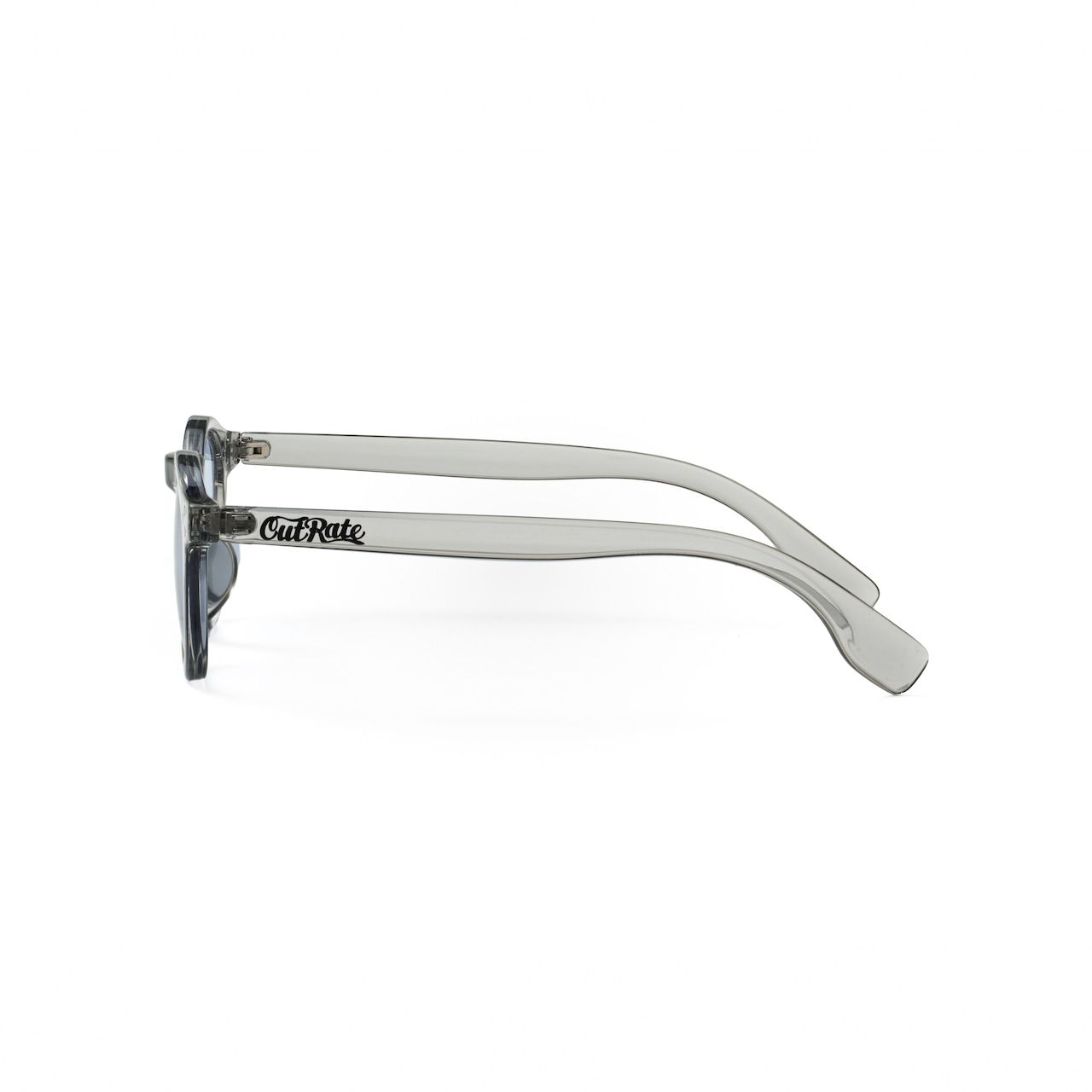 CUTRATE LOGO GLASSES (CLEAR GRAY × BLUE)｜ウェリントン サングラス｜CR-26AW001