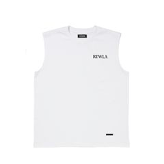 予約商品｜R9 RTWLA NOSLEEVE TEE （WHITE）｜ノースリーブ Tシャツ｜入荷：2026年5月予定