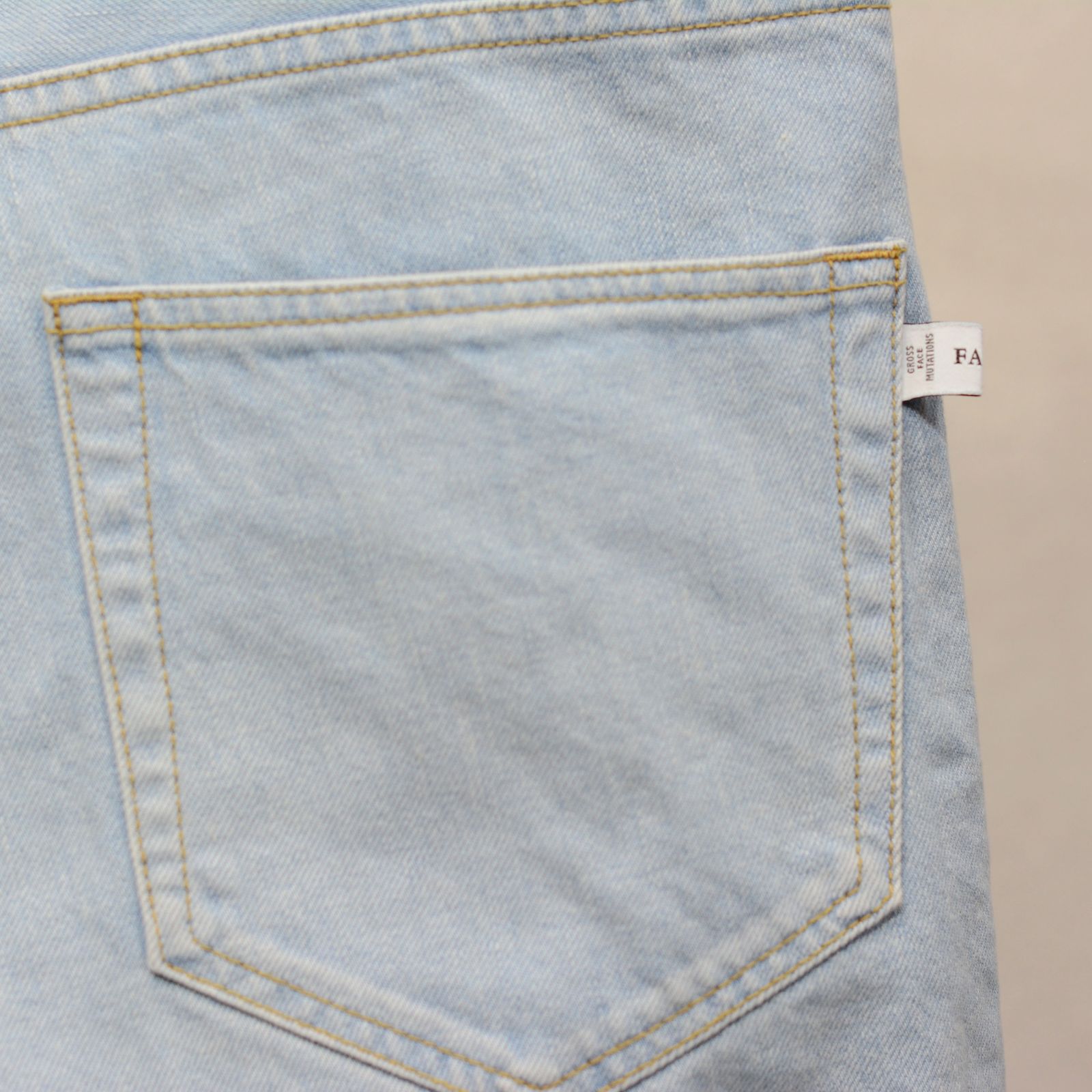 PATCHWORK BIG DENIM PANTS "