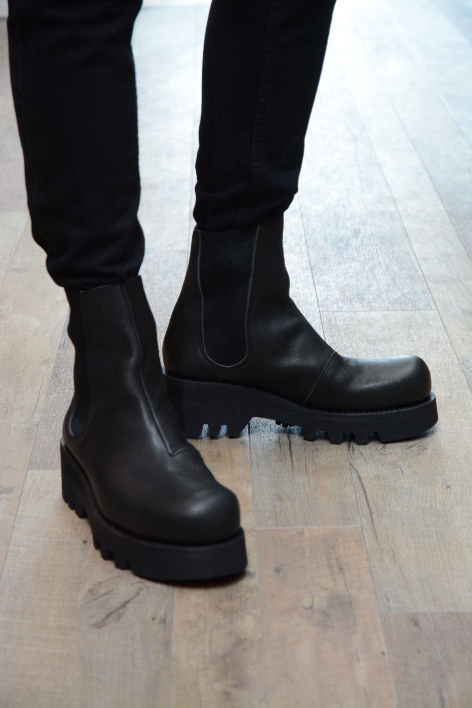 予約商品 ［Portaille × chord］ side gore boots （black） / サイドゴアブーツ （ブラック） ｜納期:3ヶ月程度 | 必ず商品説明をご覧ください。