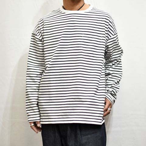 Border L/S Denim T-SH