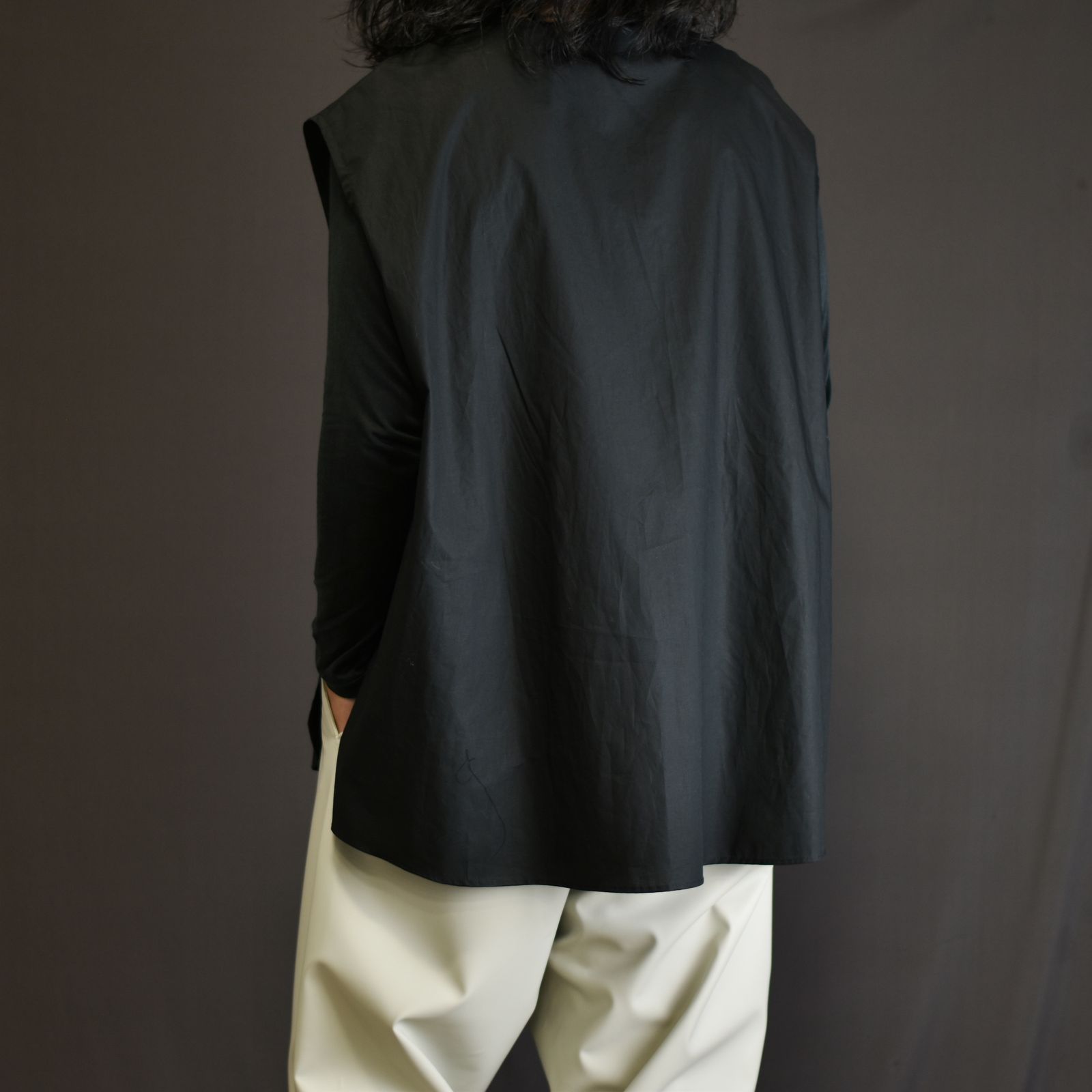 シャツベスト / LB23SS-ESSH01-BC (BLACK)