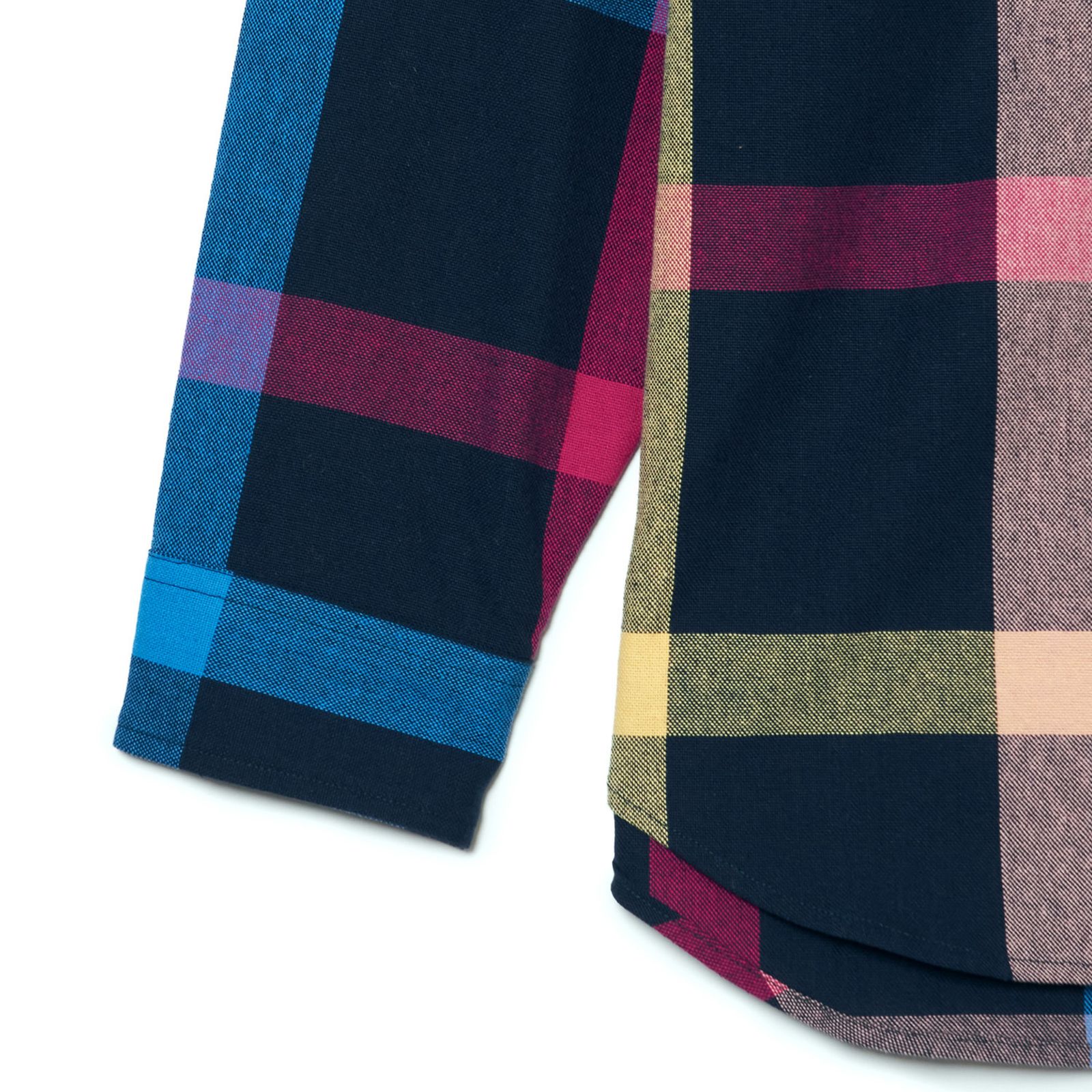 × BIG MAC SHIRT （NVY CHECK） / テーパードシルエット チェックシャツ