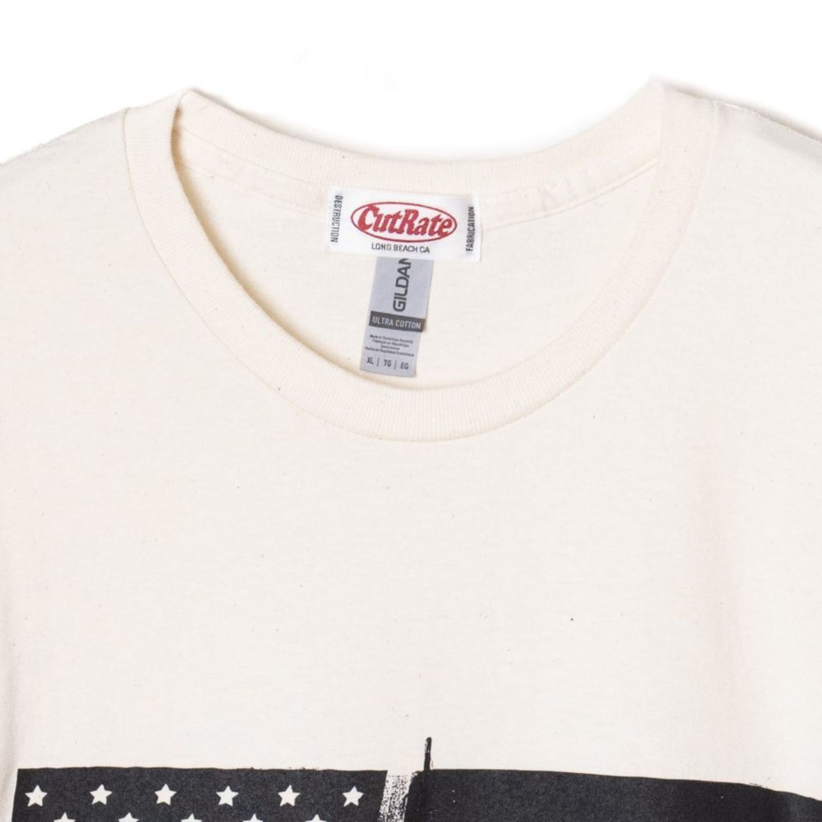 KNIFE FLAG LOGO S/S TEE (NATURAL) / プリントTシャツ