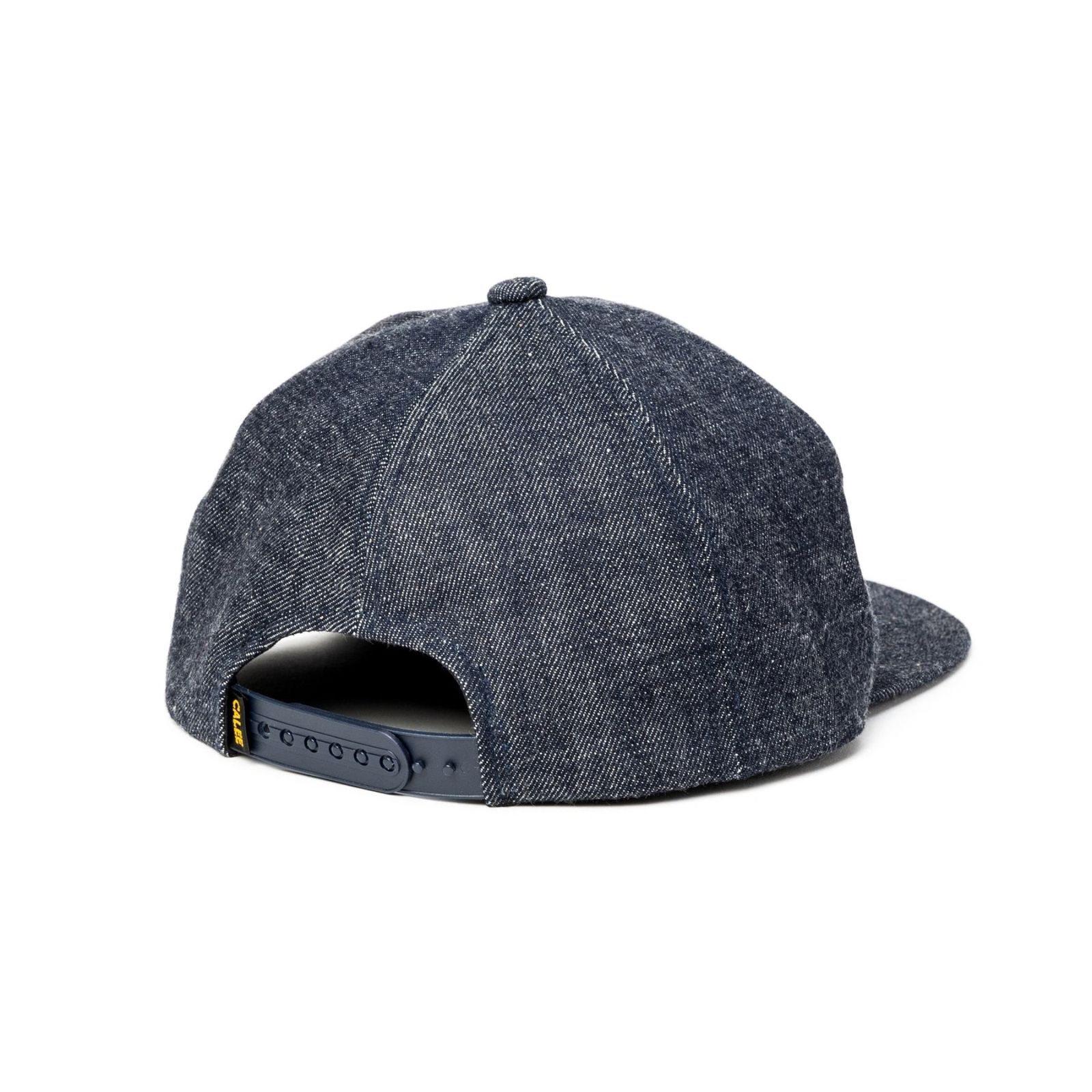 LEATHER WAPPEN DENIM CAP (INDIGO BLUE)｜レザーワッペン デニム ベースボールキャップ｜CL-26AWCP001