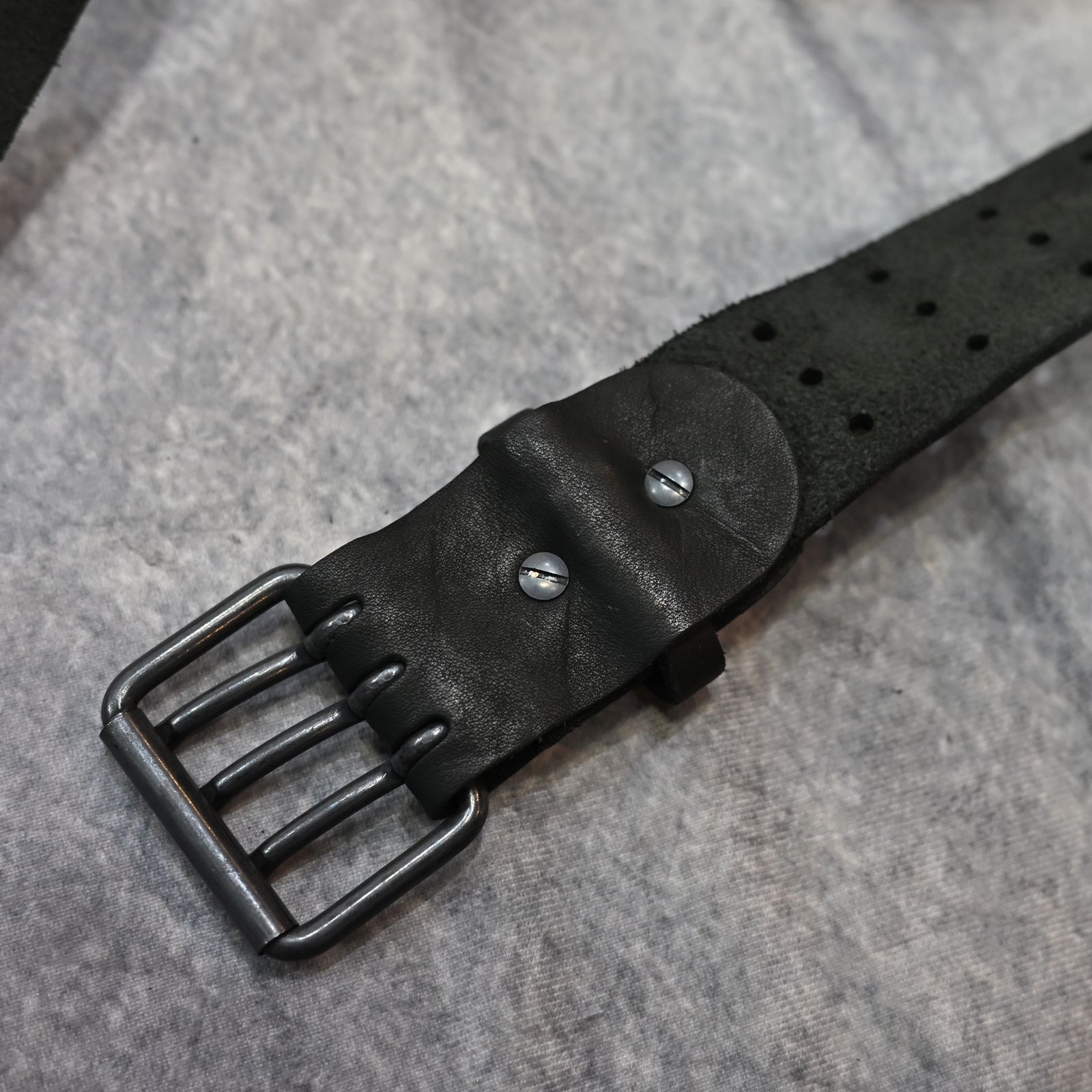 JPNショルダー + ステアレザー BAG （BLACK） / スリーピン ミリタリーバッグ （ブラック） HL-I056-777-1