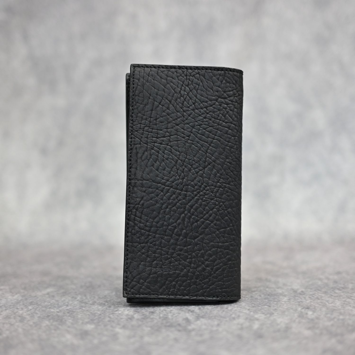 MARYAM ホースバットヒートシュリンク 二つ折り長財布 (BLACK / ブラック) / 891-04