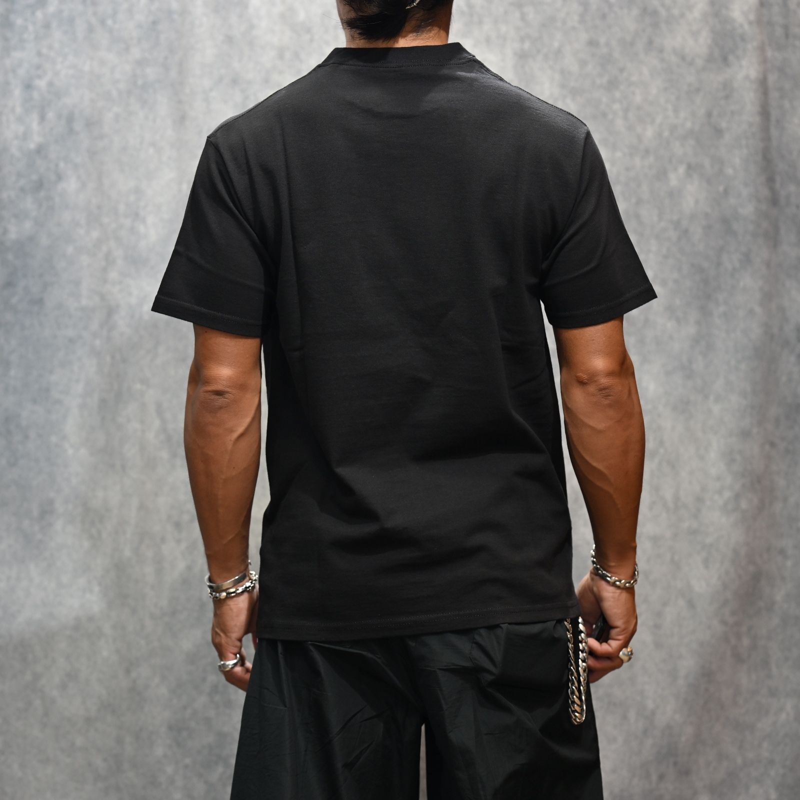 × MASSES “ROUND NECK” SHORT SLEEVE T A Ys （BLACK） / ML-T73-990-2