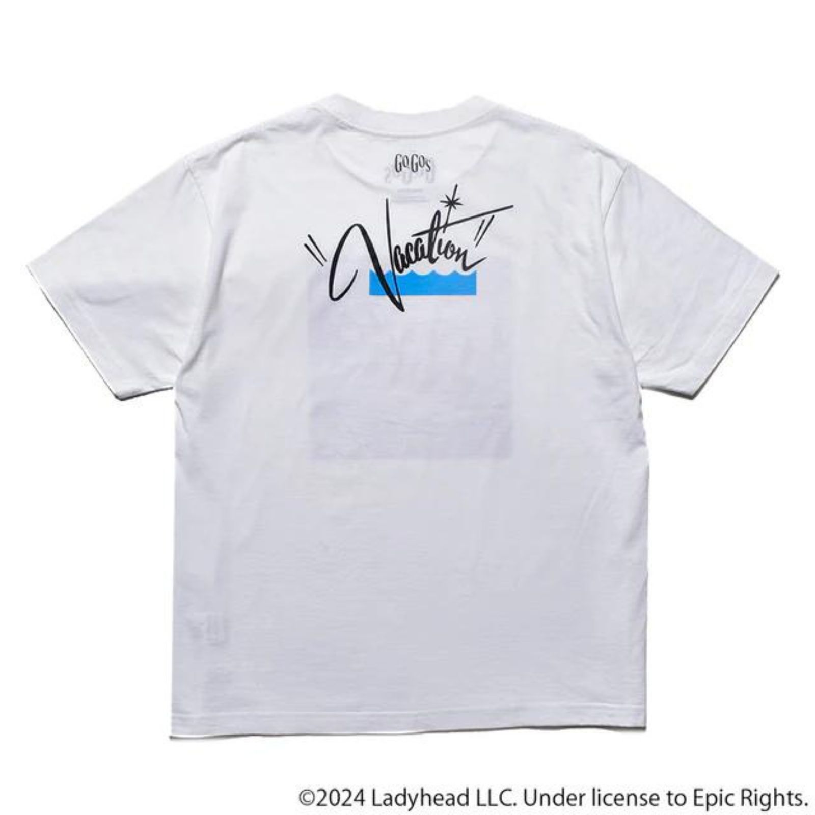 GO-GO'S "Vacation" Print Crewneck T-SH （WHT） / プリント Tシャツ （ホワイト）