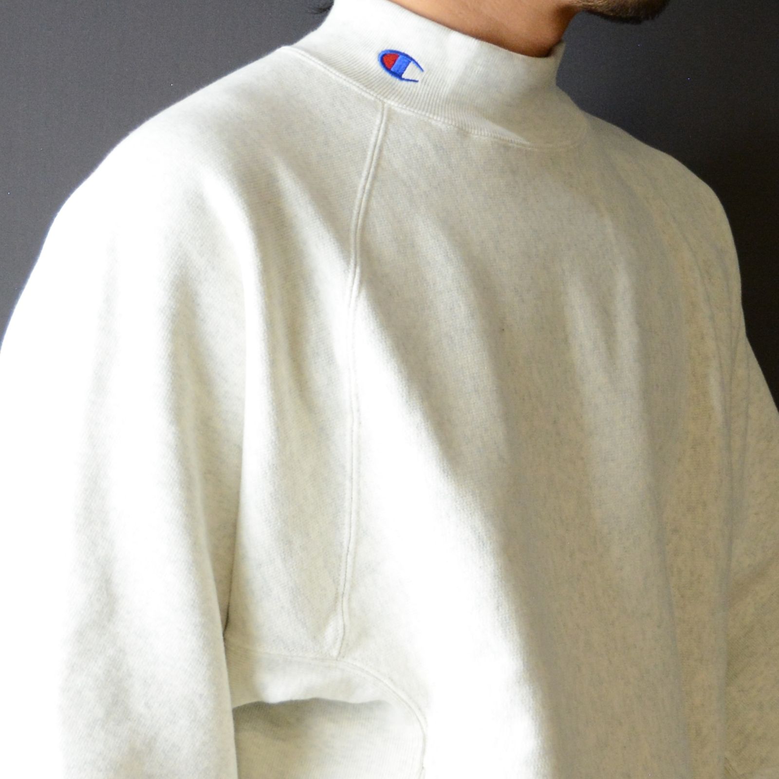 N.HOOLYWOOD - Champion MOCKNECK SWEATSHIRT （OATMEAL