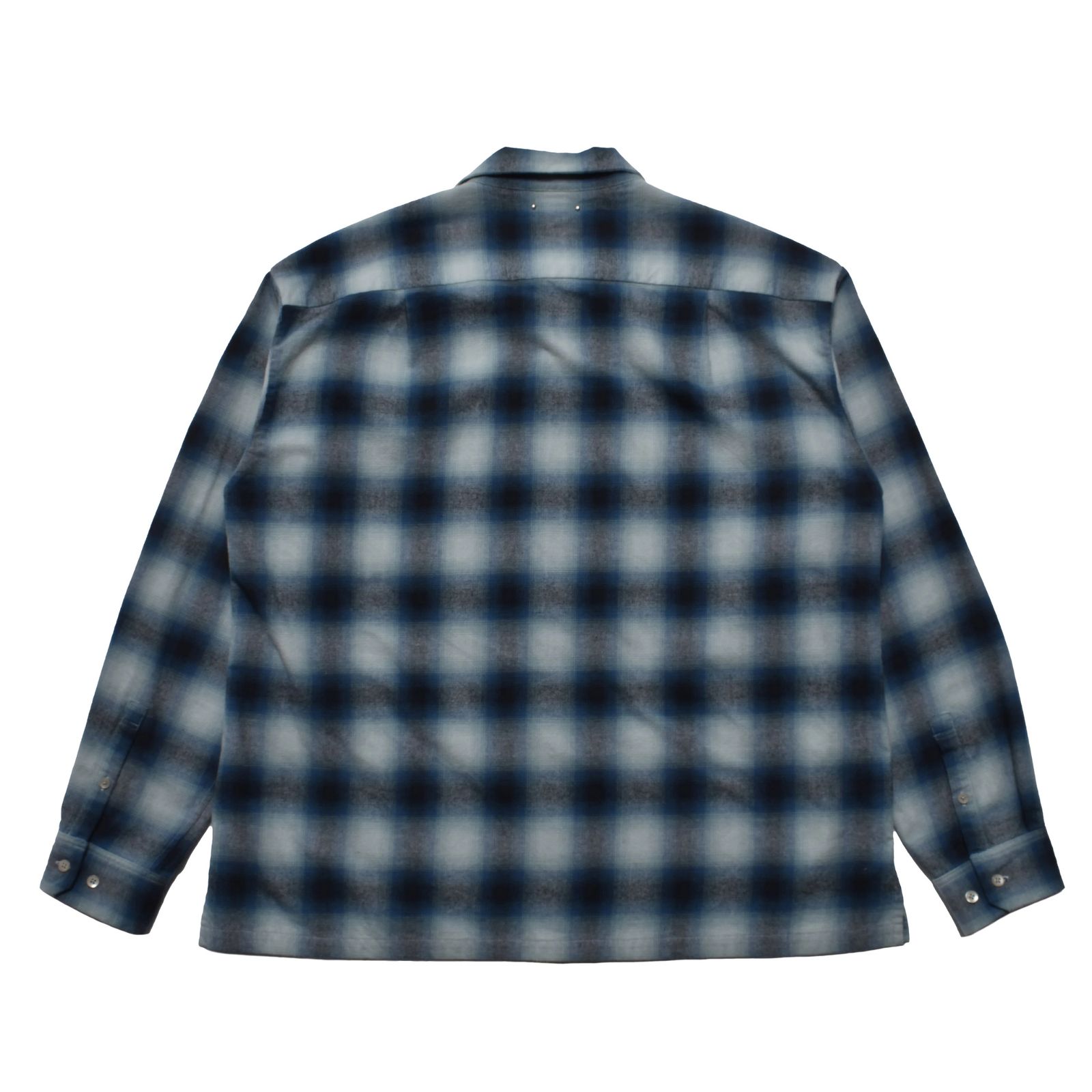 C.Flannel Ombre Open Collar SH （BPT）｜コットンフランネル オンブレーチェック オープンカラーシャツ｜2509-5004