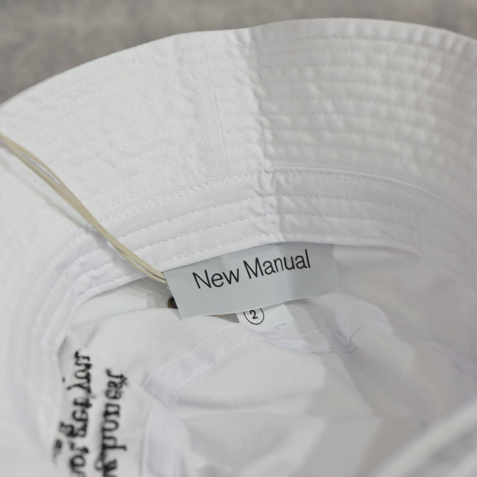 VINTAGE WASHED BUCKET HAT （WHITE） / バケットハット （ホワイト） 2026SS-GD4-YT