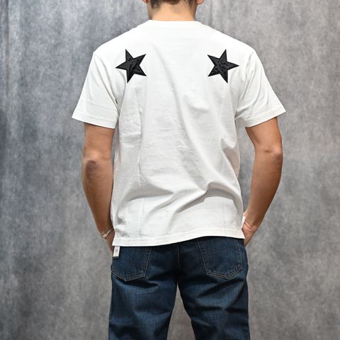 × M&M CUSTOM PERFORMANCE Star Embroidery Pocket Tee （WHT）｜× エムアンドエムカスタムパフォーマス 星刺繍 ポケットTシャツ｜MND-MM41