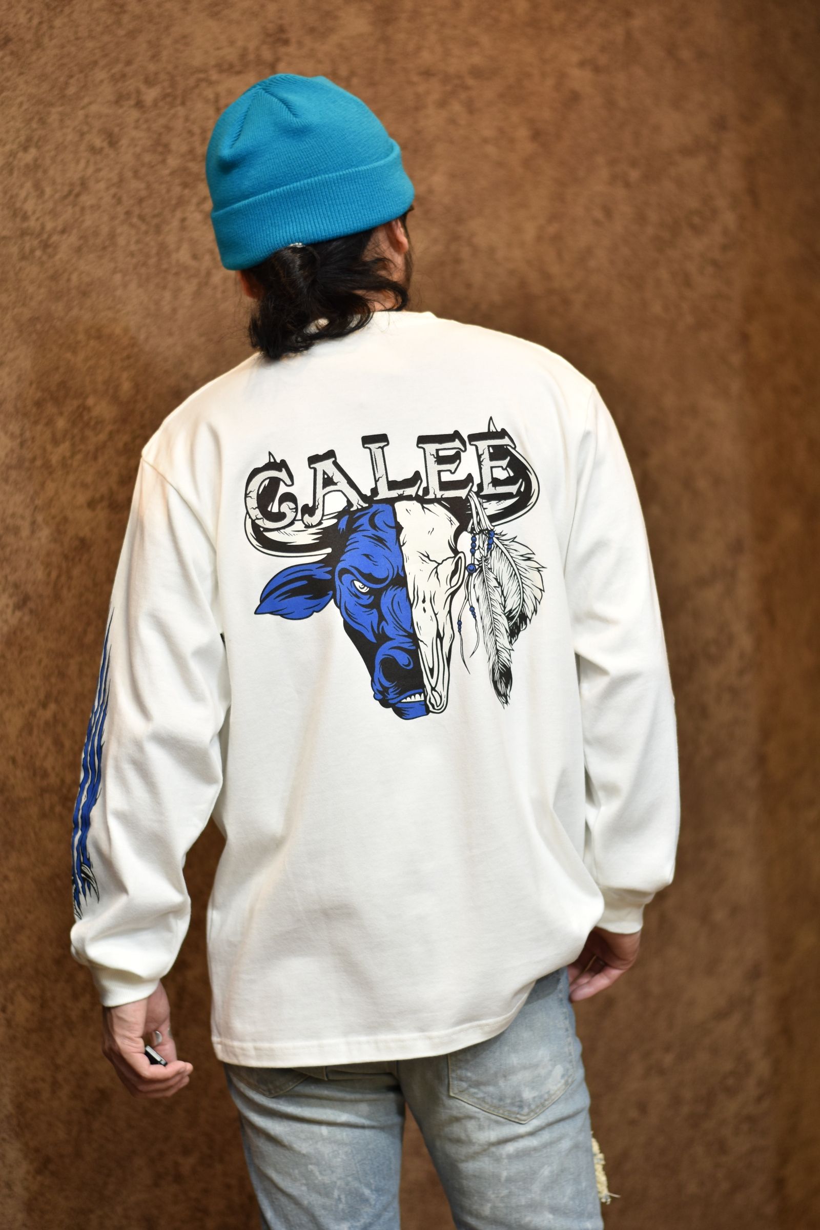 MULTI PRINT L/S TEE (WHITE)