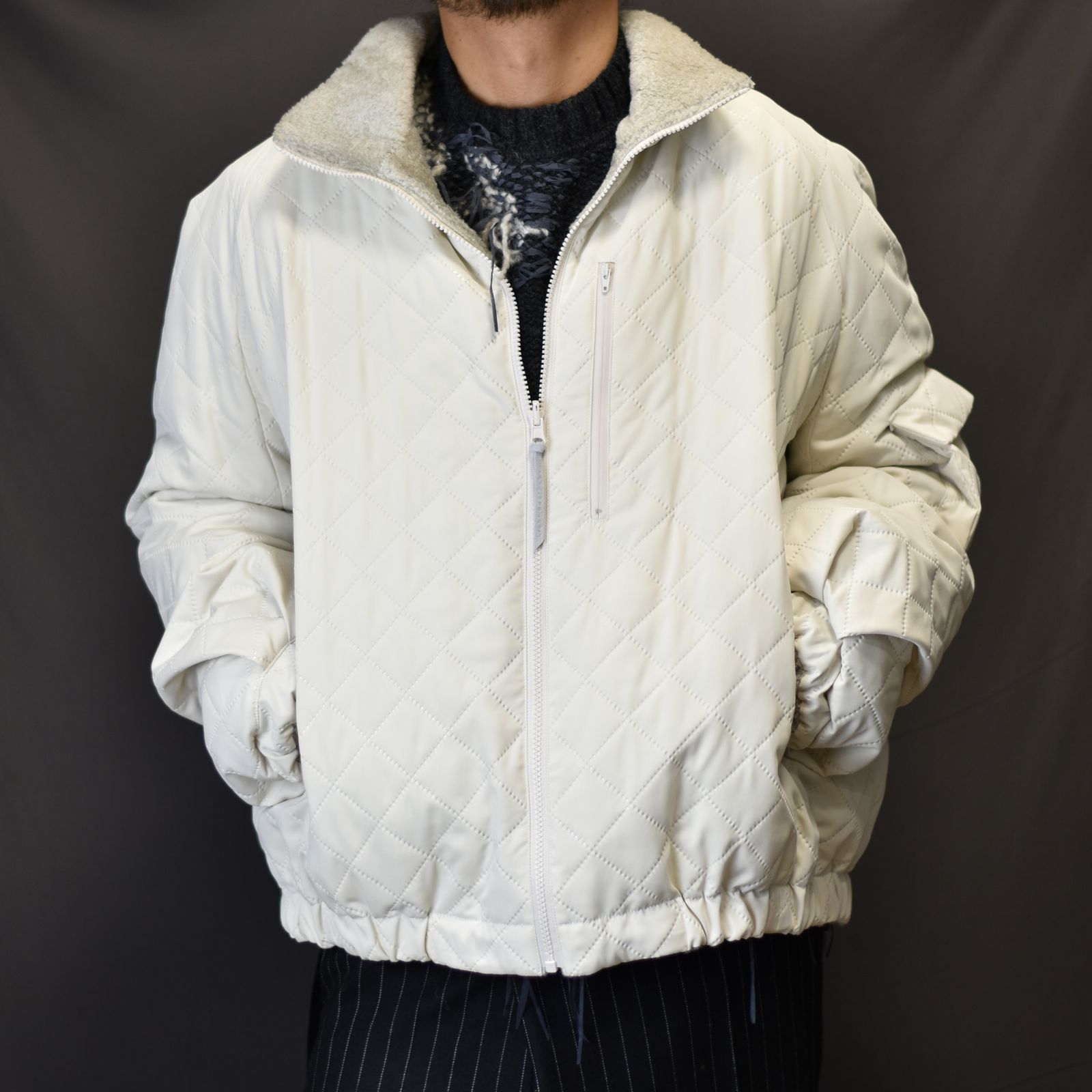 Licht Bestreben - リバーシブルハイネックブルゾン / LB23AW-BL03-PSK