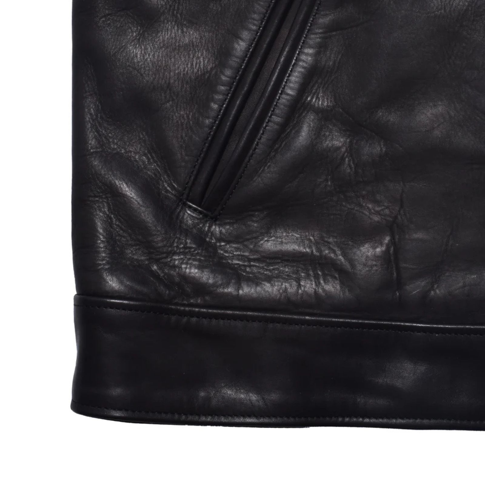 Leather Zipup JKT （BLK）｜レザージャケット｜2602-8001