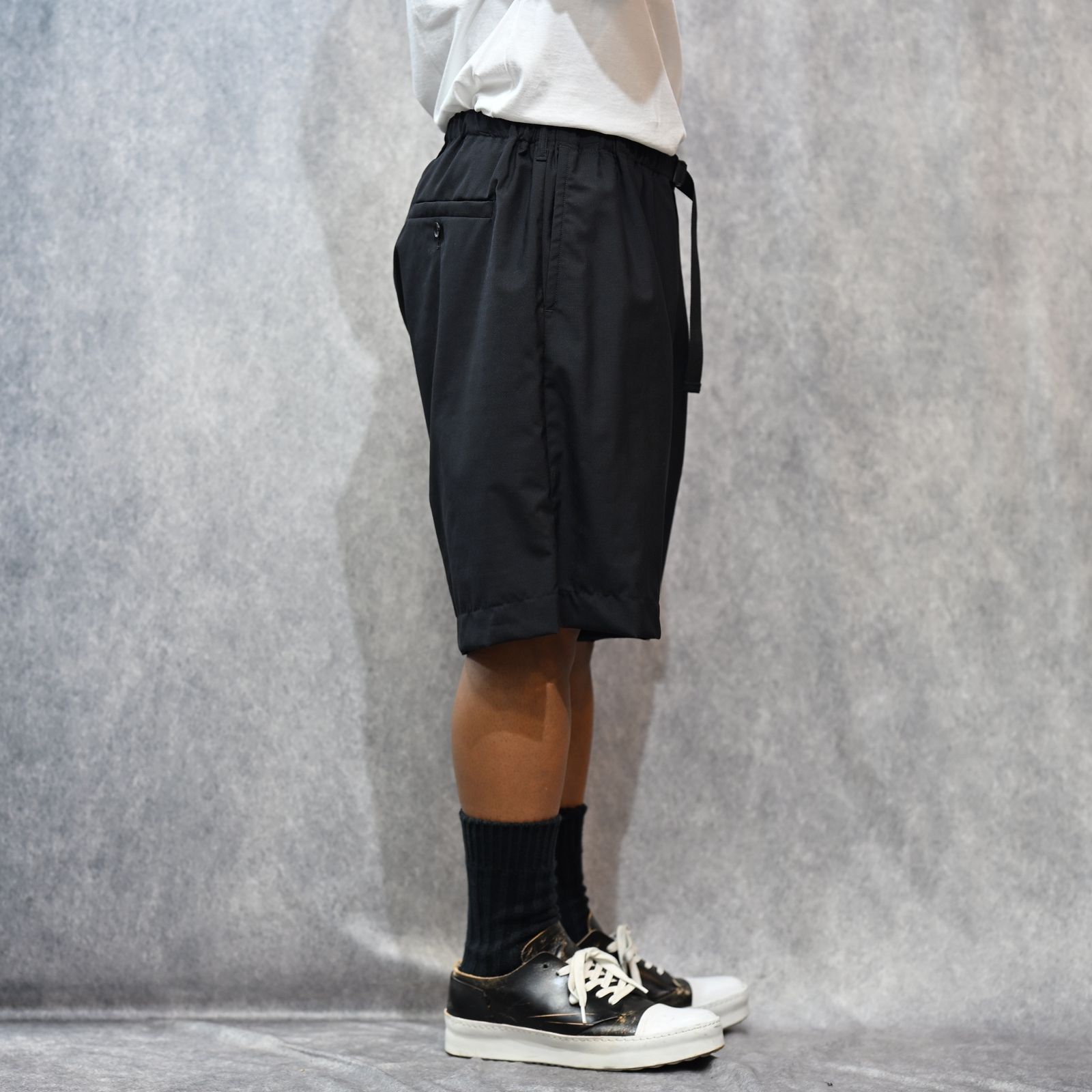 WTNB. Wool Tropical Climbing SPS （BLACK） / トロピカルウール ショーツ （ブラック） YWMND04