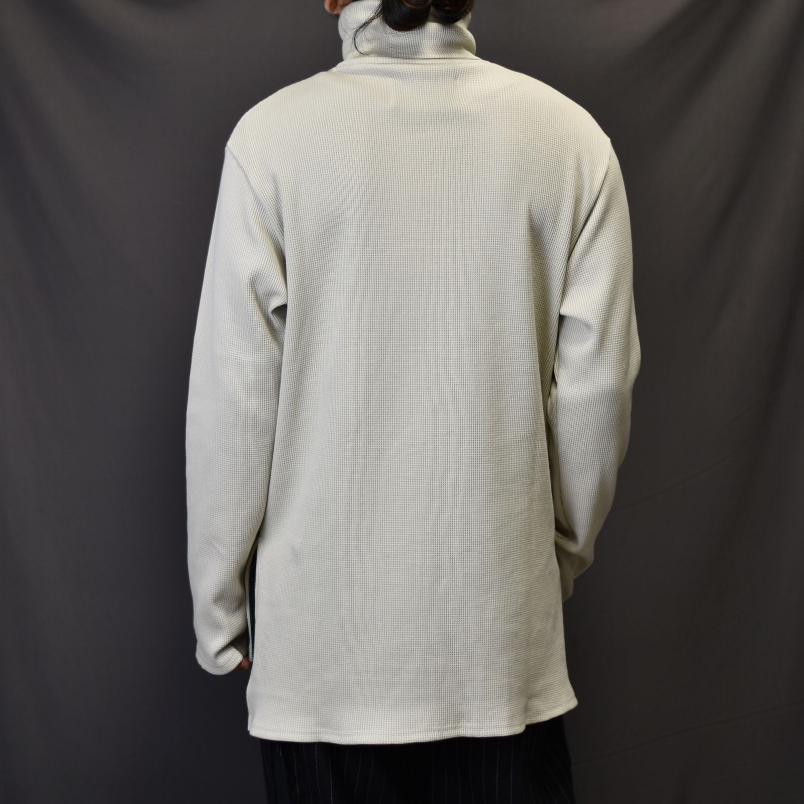 base layer turtle neck #17 (GREIGE) / ワッフル タートルネック