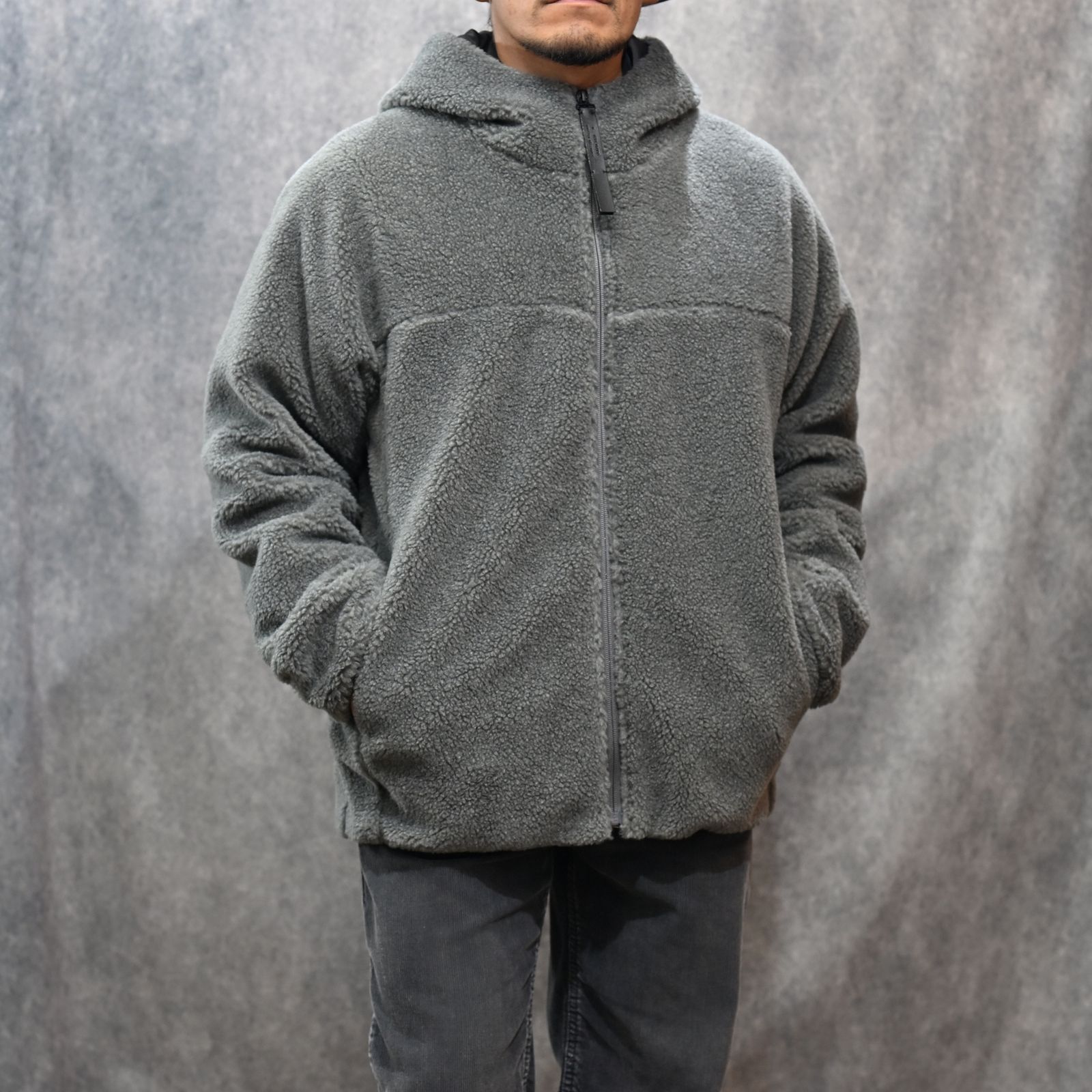HOODED BLOUSON （GRAY）｜フーディーブルゾン ジップパーカー｜2252-BL05-002
