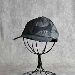 DOTAIR®︎ SNAKE PATTERN SOLID CAP ＜REFLECTOR＞ (BLACK) / ドットエア スネーク総柄 浅型キャップ