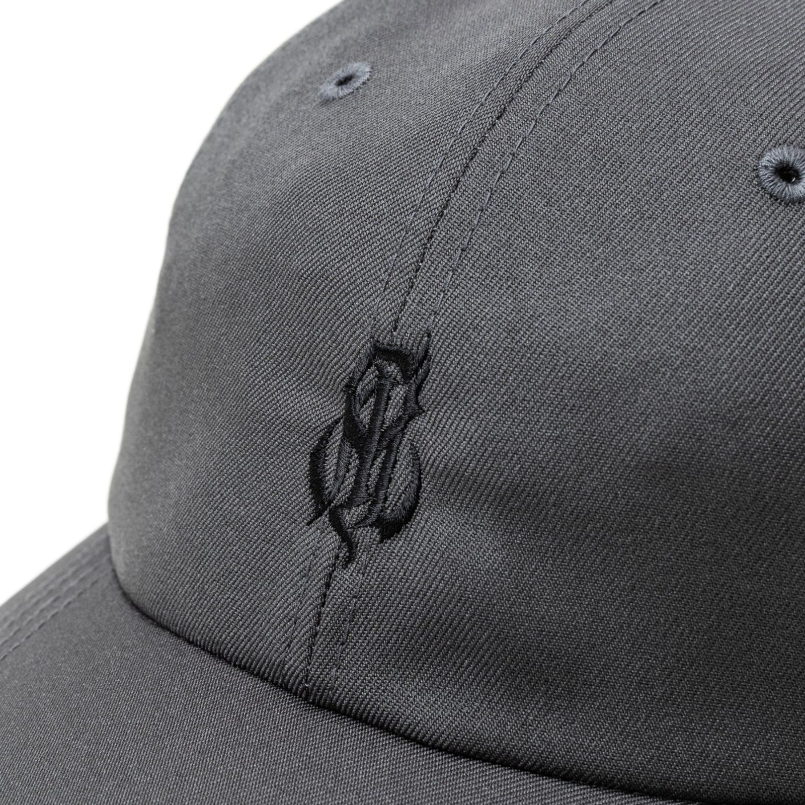 P/T CAL NT LOGO CAP (CHARCOAL) / ロゴ刺繍 浅型キャップ