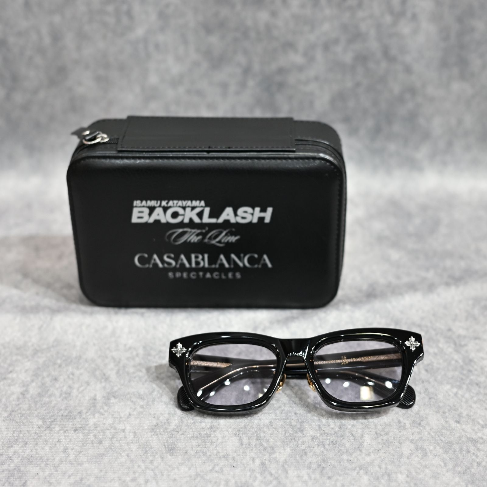 THE LINE × CASABLANCA サングラス タイプ 1 （BLACK×L.GRAY / ブラック×ライトグレー） CAS-01