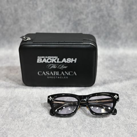 THE LINE × CASABLANCA サングラス タイプ 1 （BLACK×L.GRAY / ブラック×ライトグレー） CAS-01