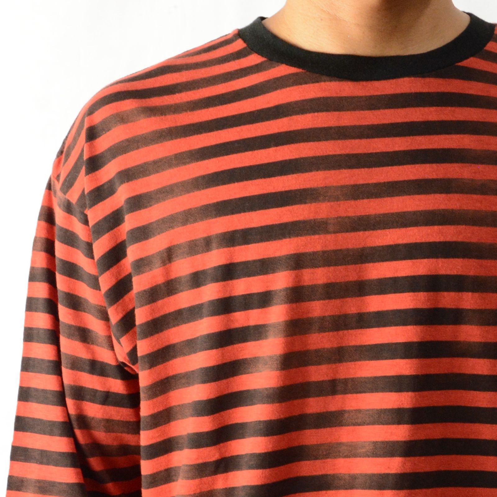 MINEDENIM - Hazy Border L/S T-SH （RPT） ロングスリーブ