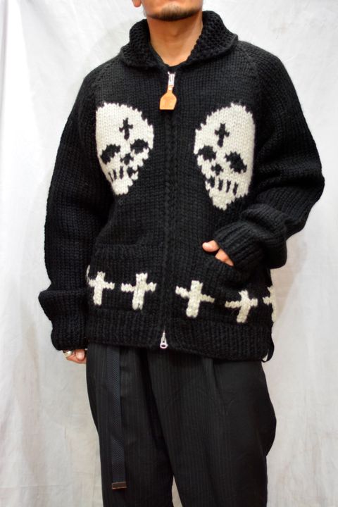 ×× KANATA 6PLY WOOL HAND KNITS “Skull&Cross”