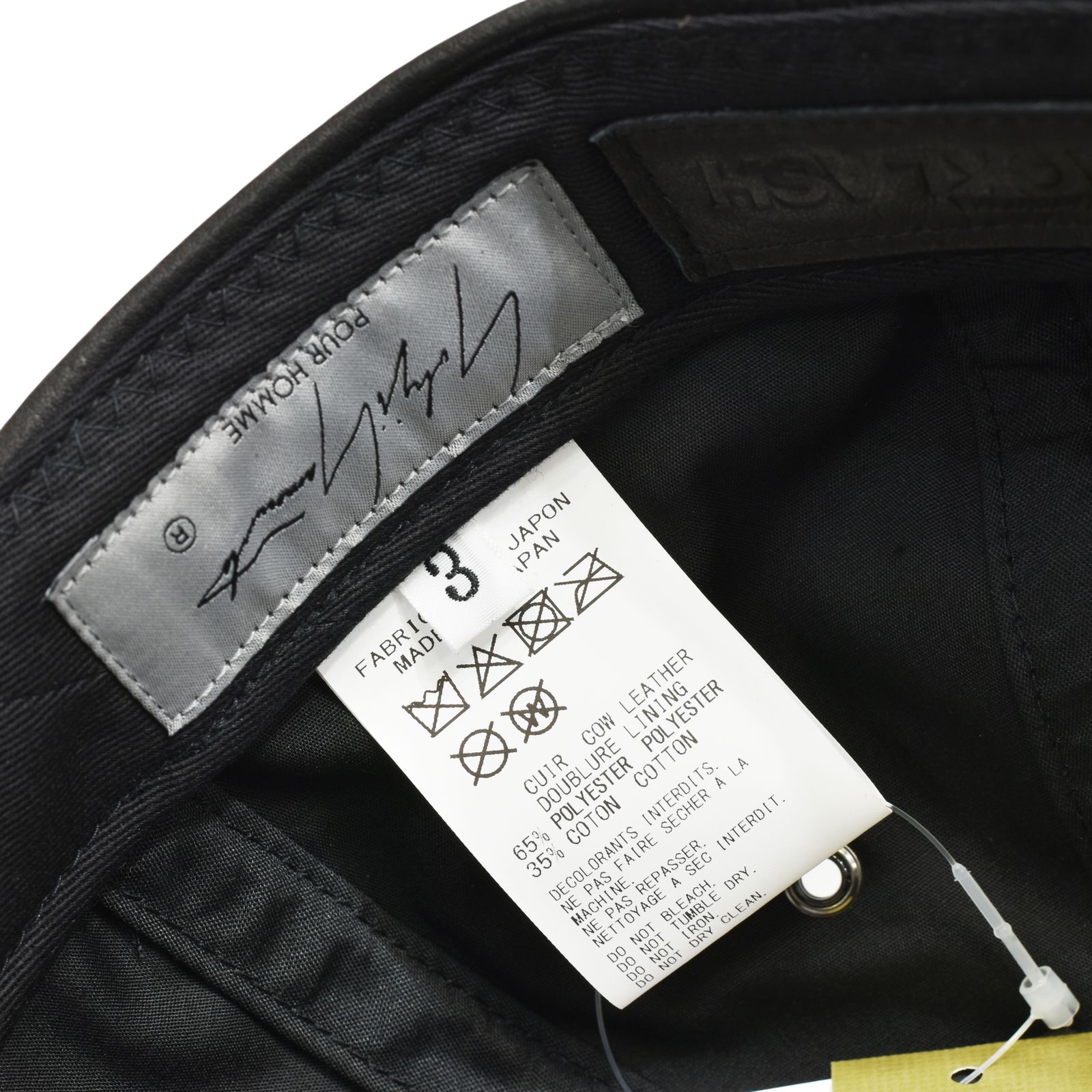× ISAMU KATAYAMA BACKLASH｜B.B CAP （BLACK）｜ファニチャーレザー ベースボールキャップ｜HW-H14-786