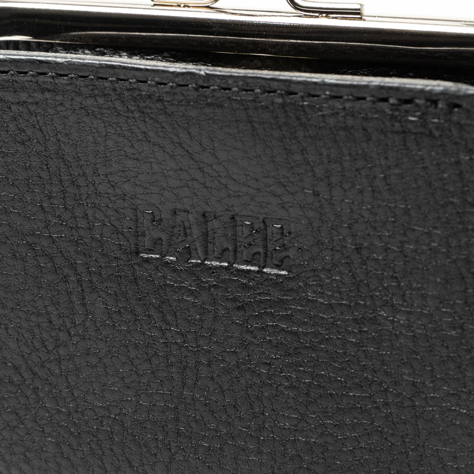 STUDS LEATHER INTERNAL FLEX FRAME TYPE MULTI WALLET (BLACK) / スタッズ レザー ガマ口 財布
