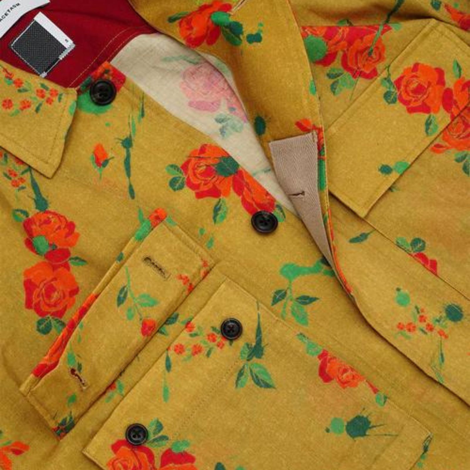 ORIGINAL FLOWER PRINT SHIRT （ROSE DRIP） / フラワー柄 プリントシャツ