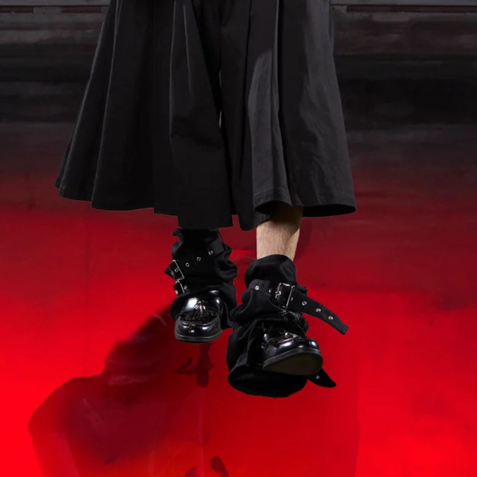 COTTON BELTED LEG WARMER 'PENTAGRAM (BK)｜レッグウォーマー 'ペンタグラム｜PD26SAC03