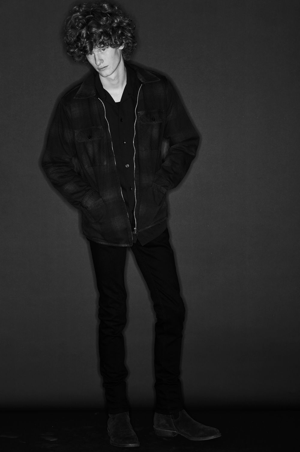 MINEDENIM ｜ マインデニム 【Black Denim Check  Quiltriner Shirt BZ RPT】