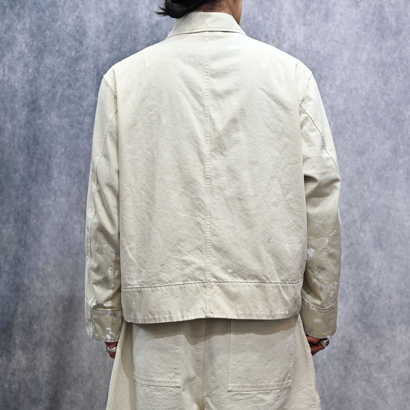 FULL ZIP CHINO BLOUSON (OFF WHITE / オフホワイト) チノブルゾン｜2601013