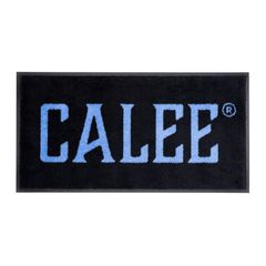 CALEE LOGO RUBBER FOOT MAT (BLACK / BLUE) / ラバーフットマット