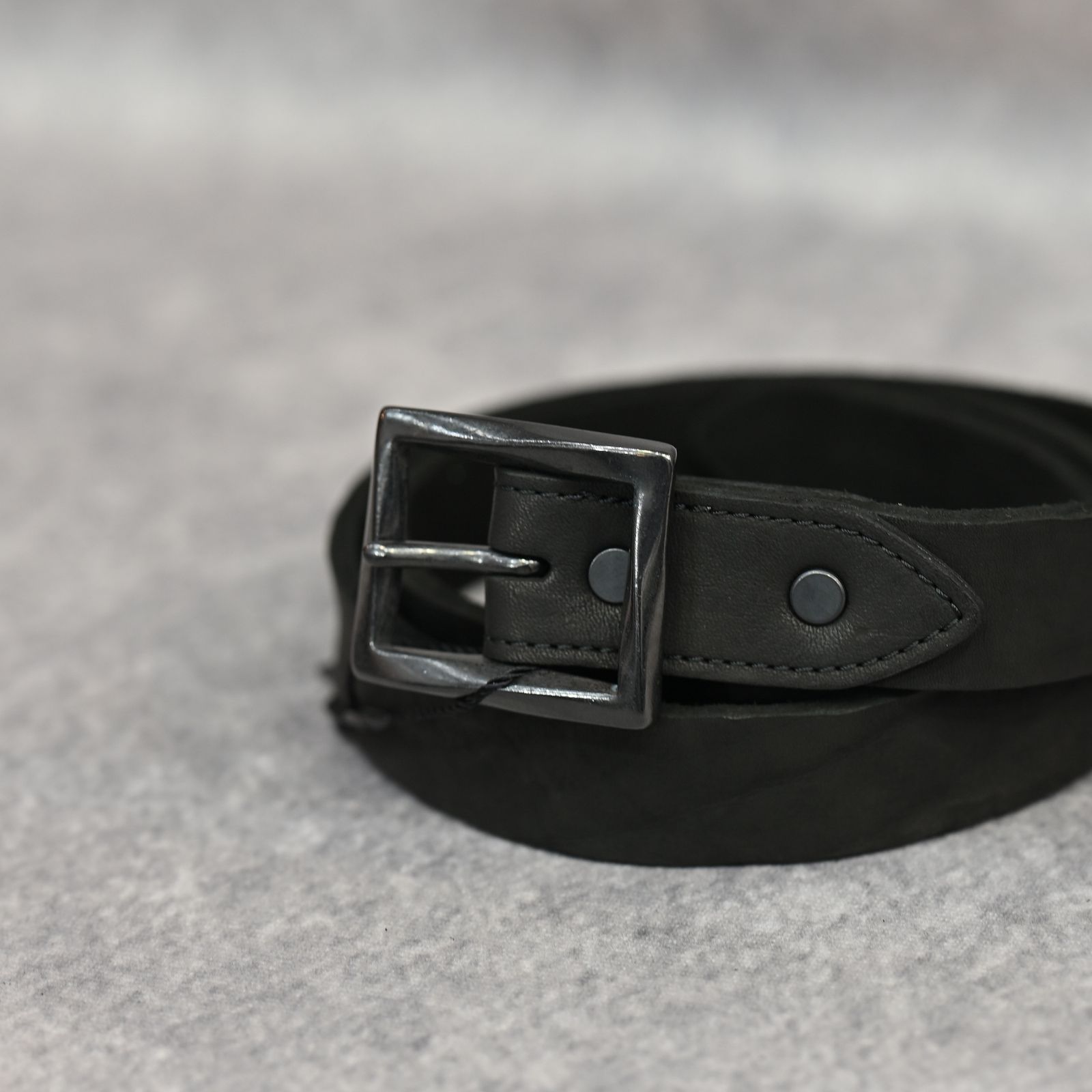 ダブルショルダー製品染め 30㎜ベルト （BLACK / ブラック） 318-33
