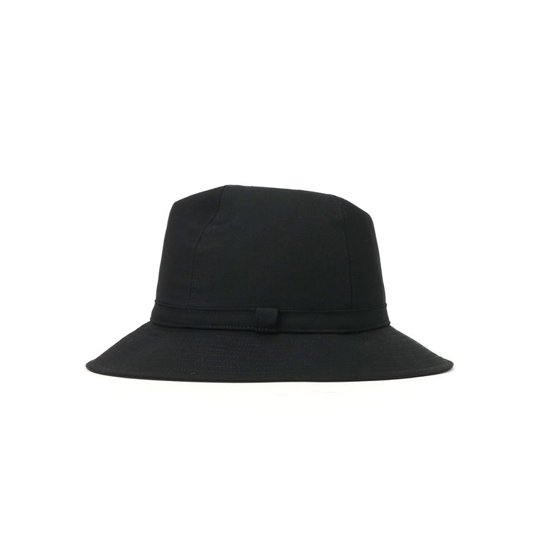 yohji yamamoto - GABARDINE FEDORA HAT (BLACK) | フェドラハット 