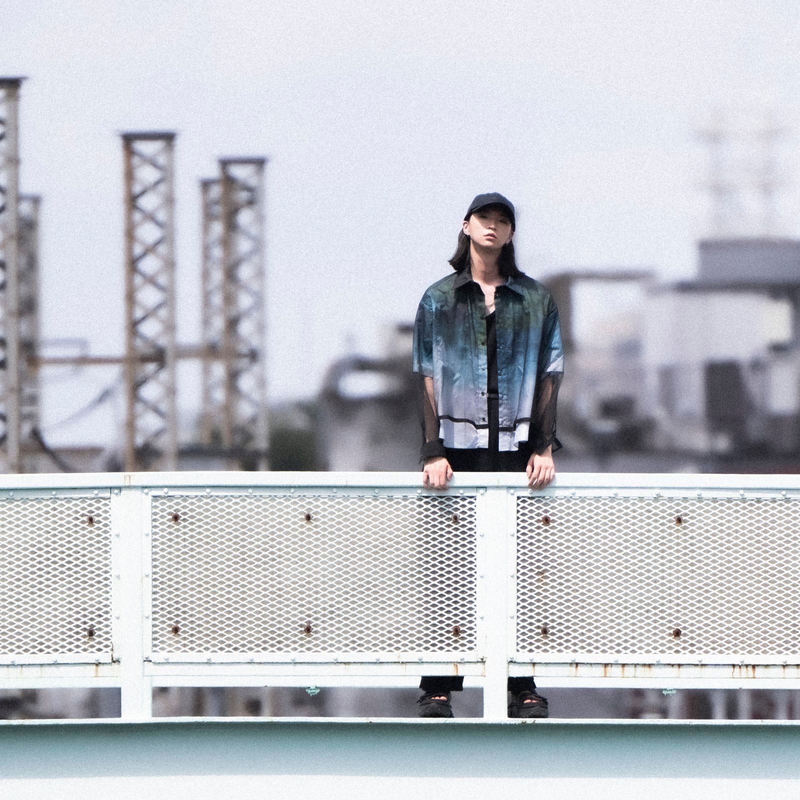 3Dグラフィカルチュールレイヤーシャツ (COLD LANDSCAPE) / LB25SS-SH08-RCT-LSC
