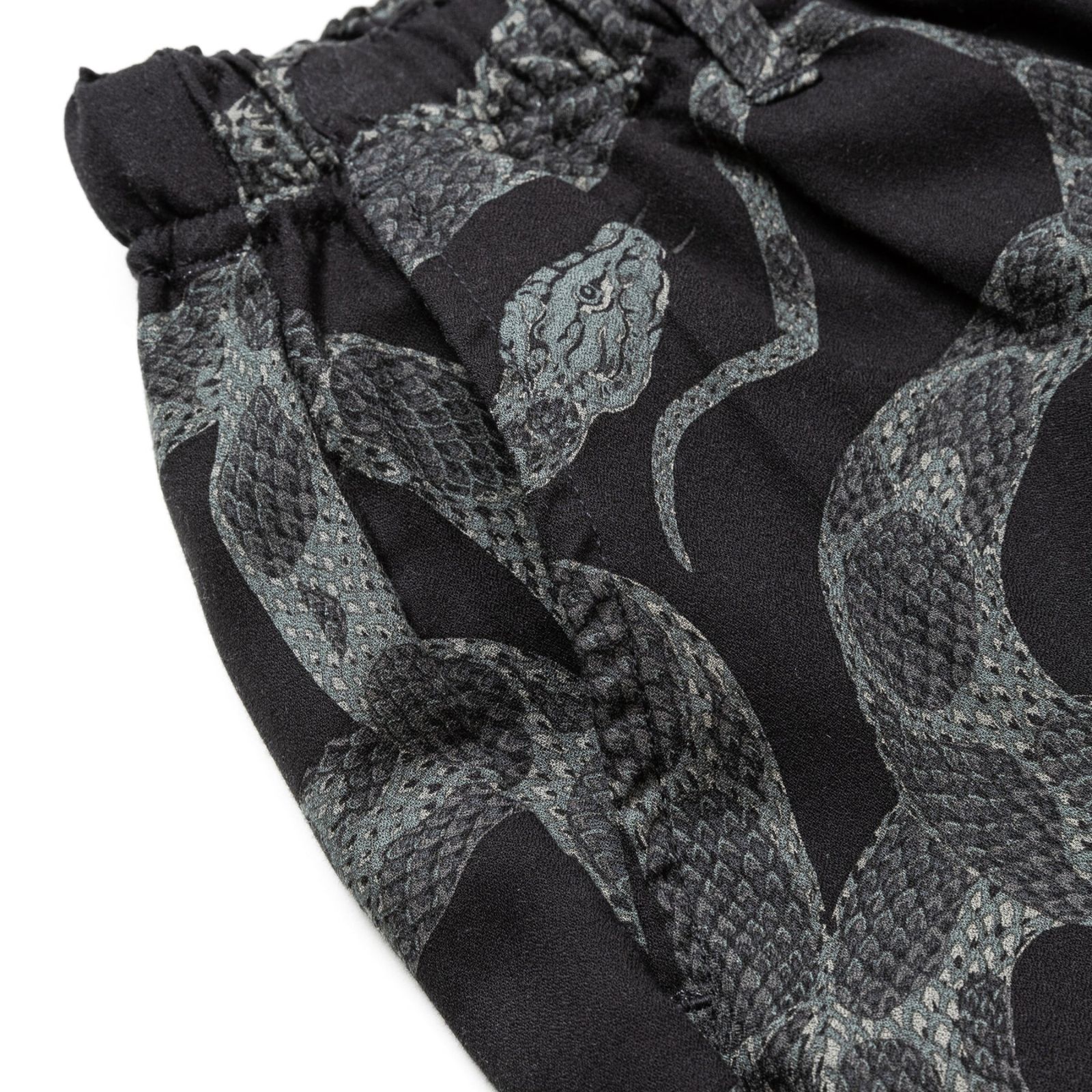 ALLOVER SNAKE PATTERN EASY TROUSERS ＜EXCLUSIVE＞ (BLACK) / スネーク柄 イージーパンツ
