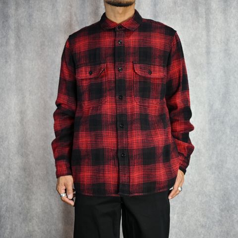 sizeL 50s DEADSTOCK 開襟シャツ グレンチェック ビンテージ トップス  