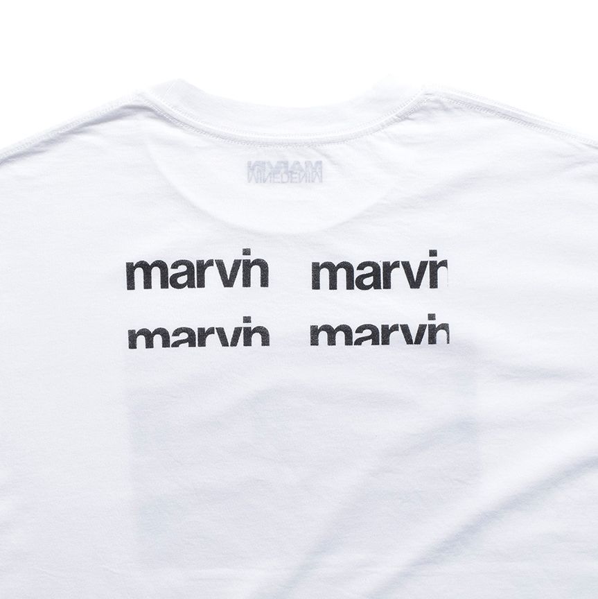 MARVIN × MINEDENIM “Lip” Crewneck T-SH （WHITE） /  プリント Tシャツ カットソー （ホワイト） MND-MRV005