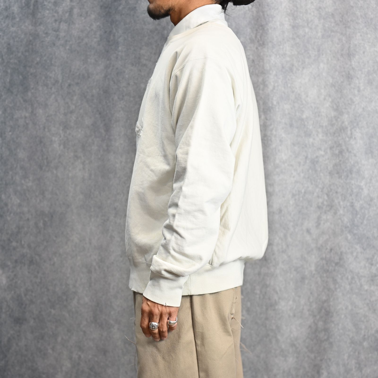 C LOGO FD RW  (OFF WHITE / オフホワイト) スウェット トレーナー 2401006M