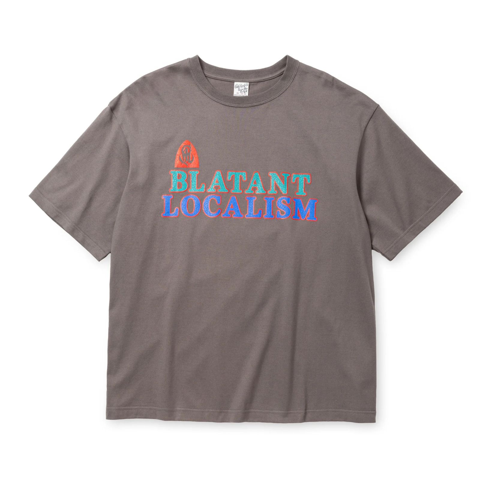 B.L LOGO DROP S/S TEE (CHARCOAL)｜ワイドシルエット プリントTシャツ｜CL-25SS052