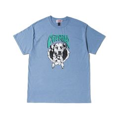 DALMATION TEE (STONE BLUE)｜ダルメシアン Tシャツ｜CR-25SS002
