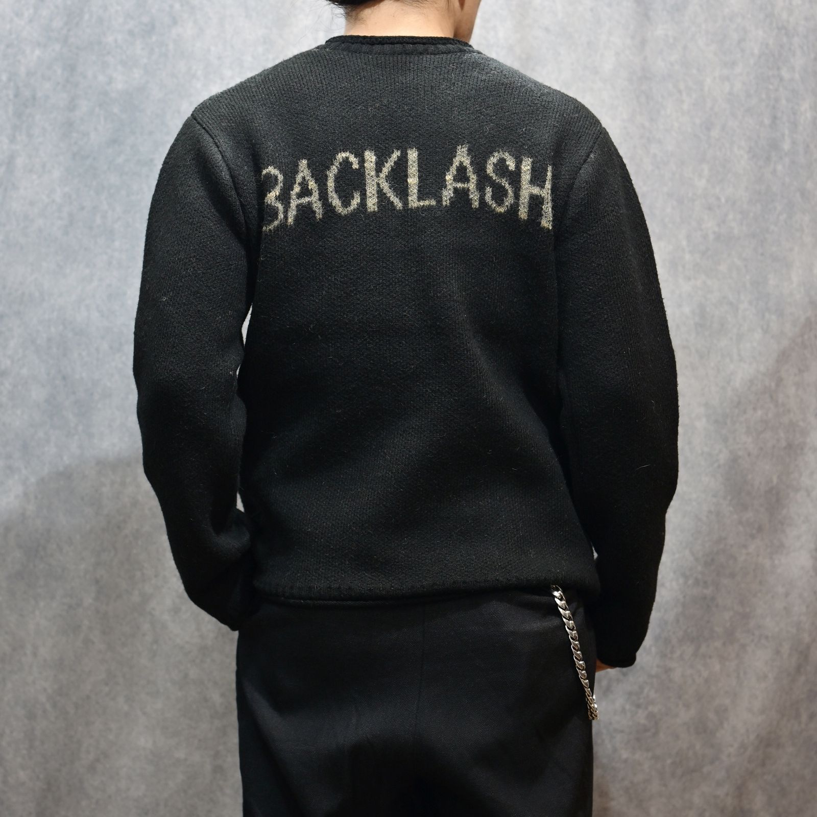 HIMALAYA YAKU KNIT JACQUARD LOGO PULLOVER （BLACK / ブラック）｜ヒマラヤ ヤクニット ｜ KN-784-01