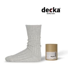 Cased Heavyweight Plain Socks -4th Collection- (FEATHER GRAY) | 専用ケース付き 厚手 靴下・ソックス